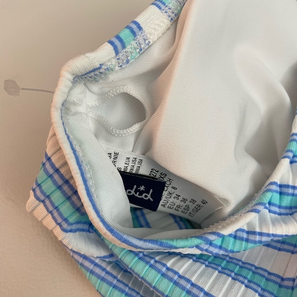 NWOT Splendid horizon line high neck swim top - Picture 7 of 12